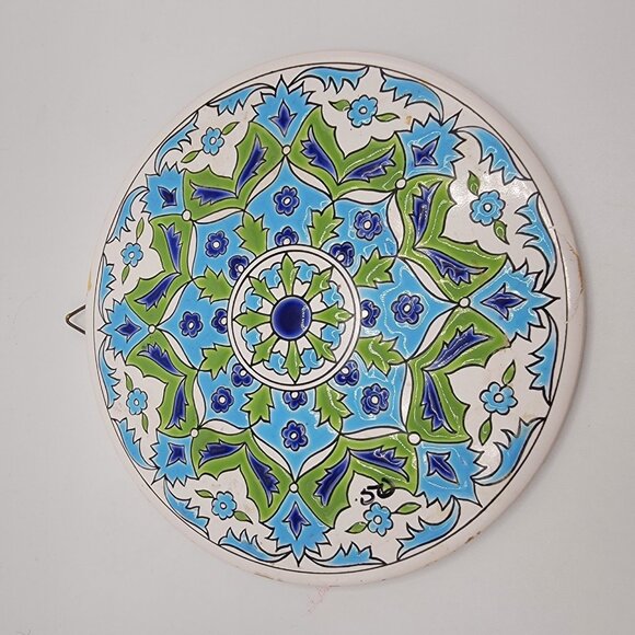 Pandora Ceramic Tile Handmade in Greece‎ Wall Hanging Plaque Trivet - Picture 1 of 6
